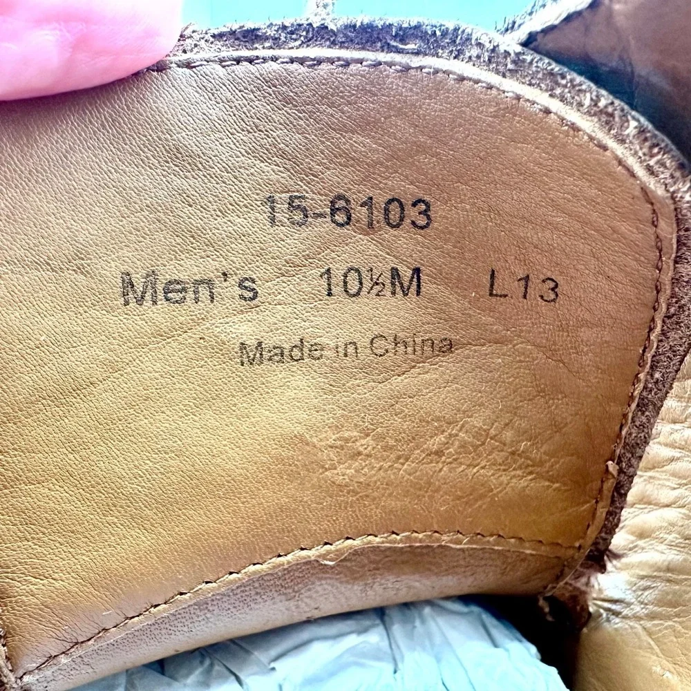 Johnston & Murphy Clayton 28KL Double Monk Strap Shoes 10.5M – Tan Leather & Box